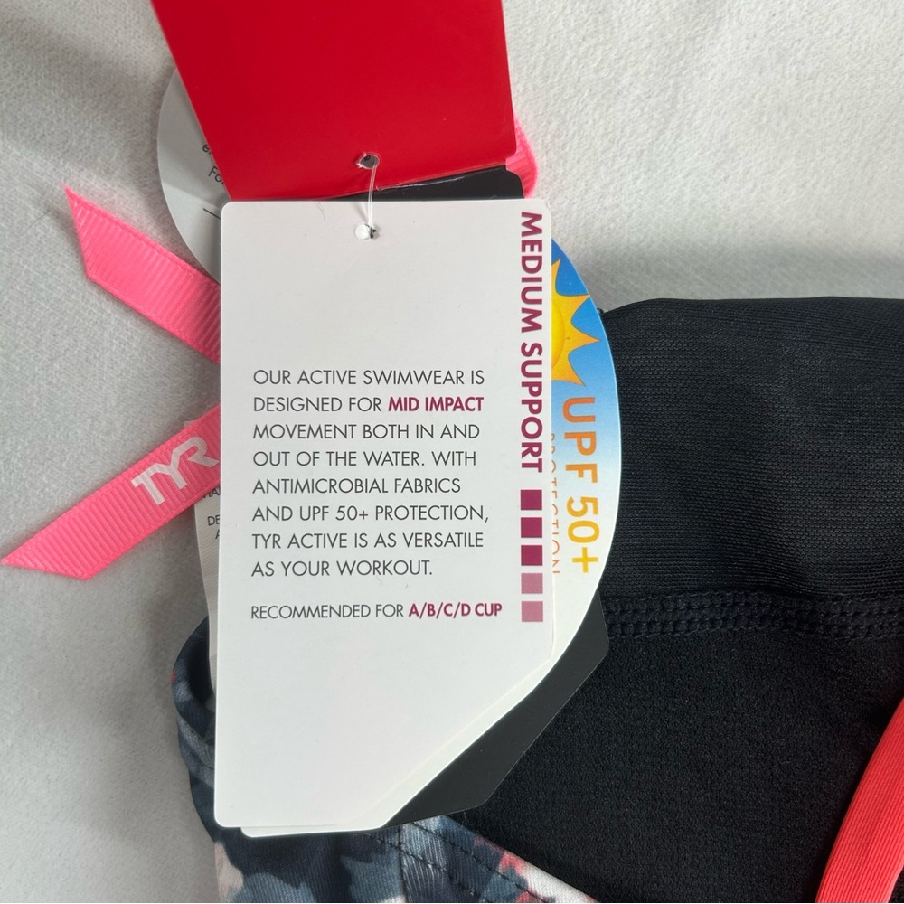 TYR Padma‎ Kira Medium Support Sports Bra Swim Top - Picture 3 of 10